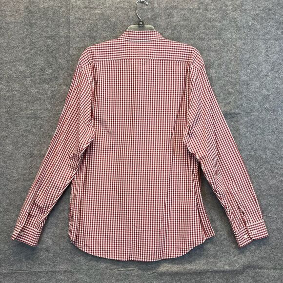 GOOD THREADS Button-up Shirt Men's XL Red & White Standard Fit Gingham Western - Picture 6 of 11